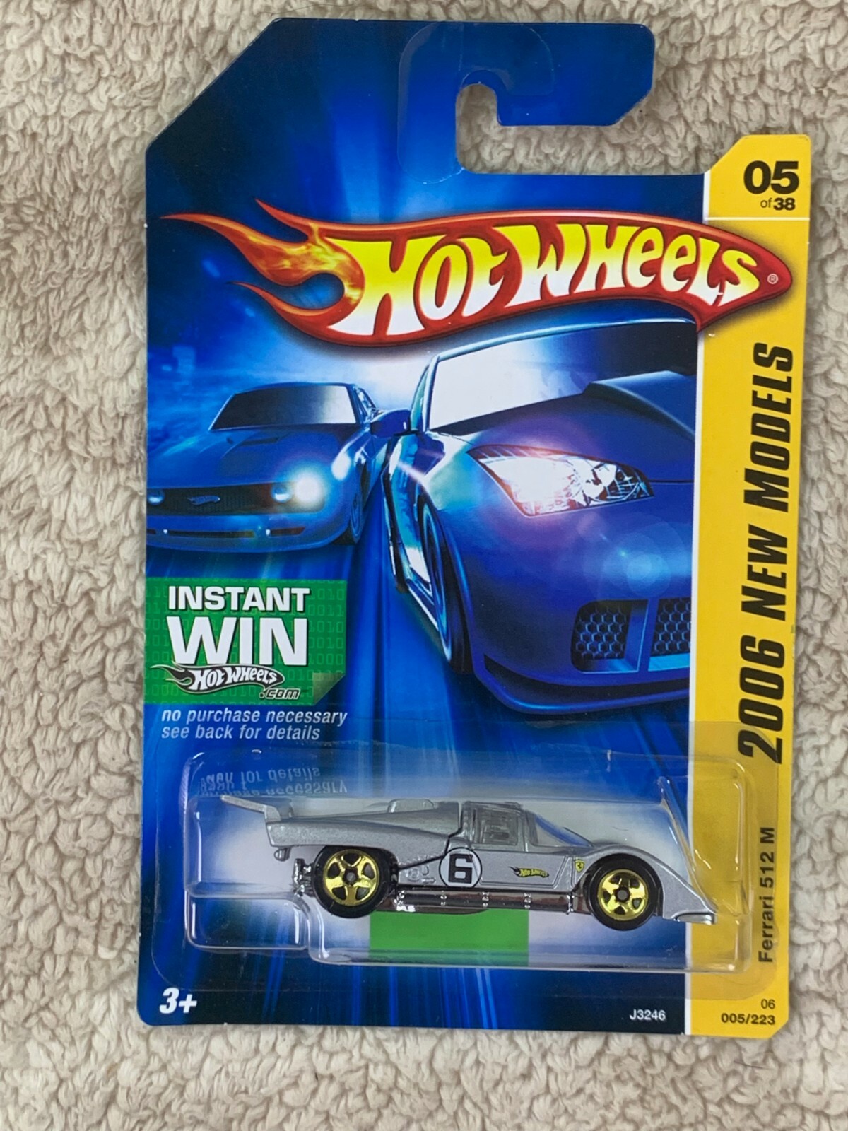 2006 Hot Wheels #5 New Models 5/38 FERRARI 512 M Gray