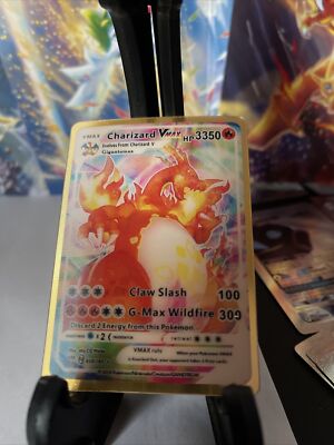 Charizard VMax Gold Foil 3d  Fan Art Image Shifting Card NM