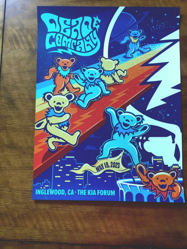 Dead And Company 🌹5/19/23 VIP Poster KIA Forum Jeremy Kramer numbered & signed