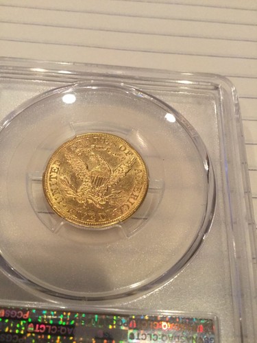 1886 S 5$ Gold Liberty Half Eagle AU55