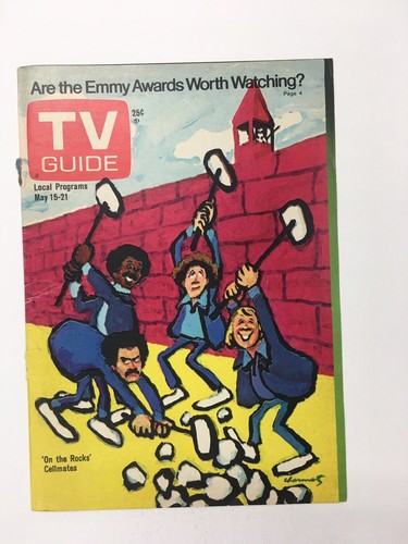 1976 TV Guide May 15-21 “On The Rocks Cellmates” - COVER & BACK COVER ONLY