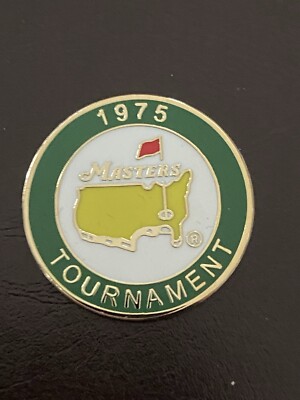 Jack Nicklaus 1975 Masters Golf Ball Marker The Real Deal 5th Of 6
