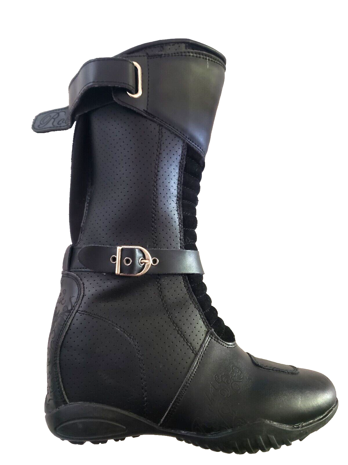 Black Street Biker Size 7 New