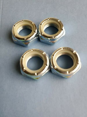 DUB SPINNER-FLOATER LOCKING NYLON LOCK NUT FINE THREAD ALL (4) 