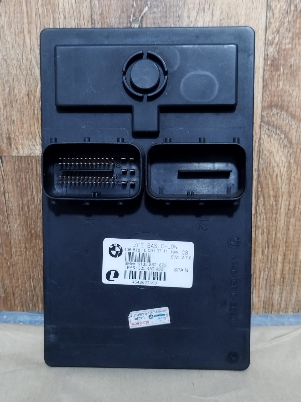 ECU control unit ZFE BASIC LOW BMW F800GS R control unit BMW