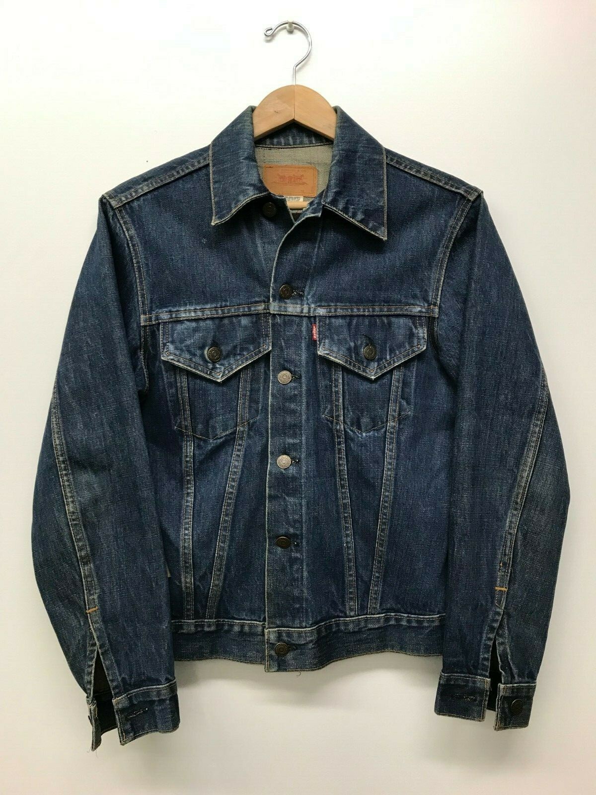 希少40リーバイス 557 BigE デニムジャケット 71557 70505 60's Levi's 557-70505 BIG-E デニムジャケット 良雰囲気 表記