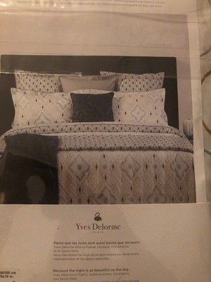 YVES DELORMEAPPARAT PILLOWCASE 300 TC 100/% EGYPTIAN COTTON 50/% OFF RRP