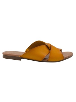 Женские босоножки-слипоны SUGAR Womens желтого цвета Olena с круглым носком на блочном каблуке, 6,5 М