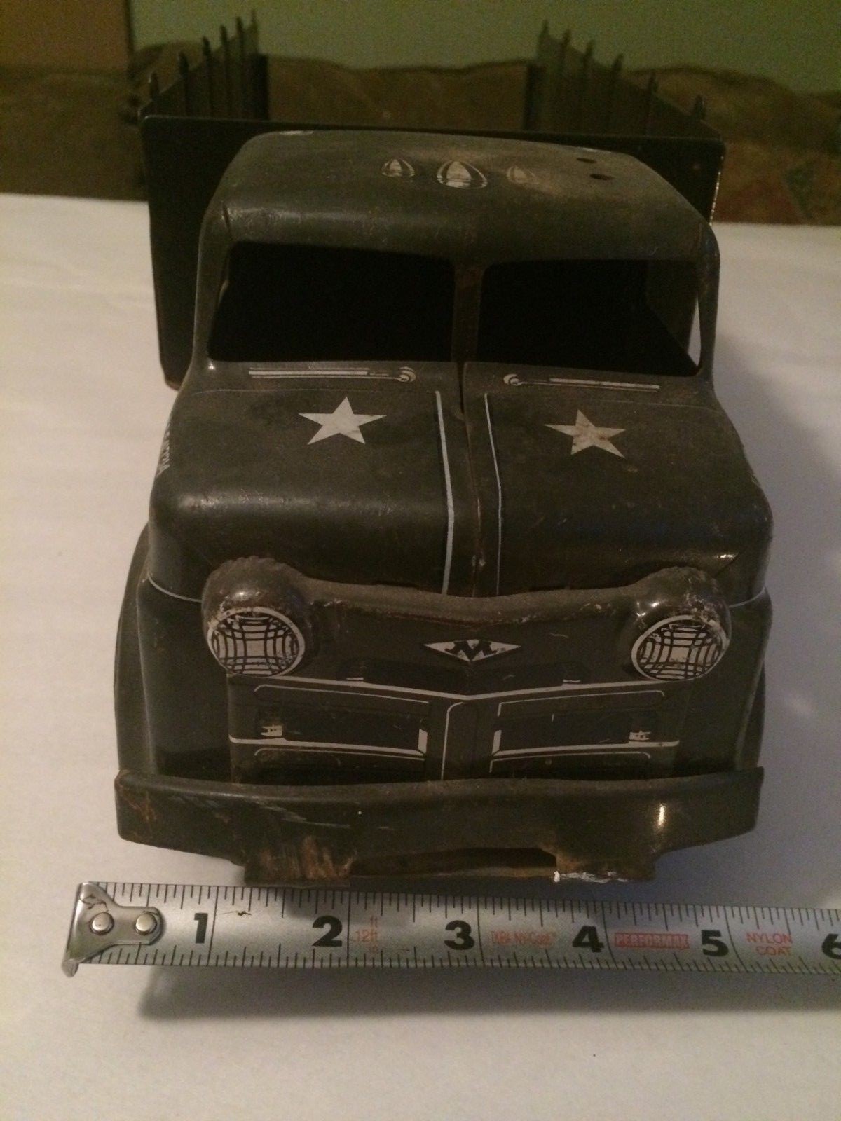 VINTAGE 1950'S Marx Lumar U.S. Army Transport Truck Pressed Steel