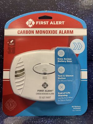 First Alert Carbon Monoxide Alarm Battery Operated Cat. 1039718