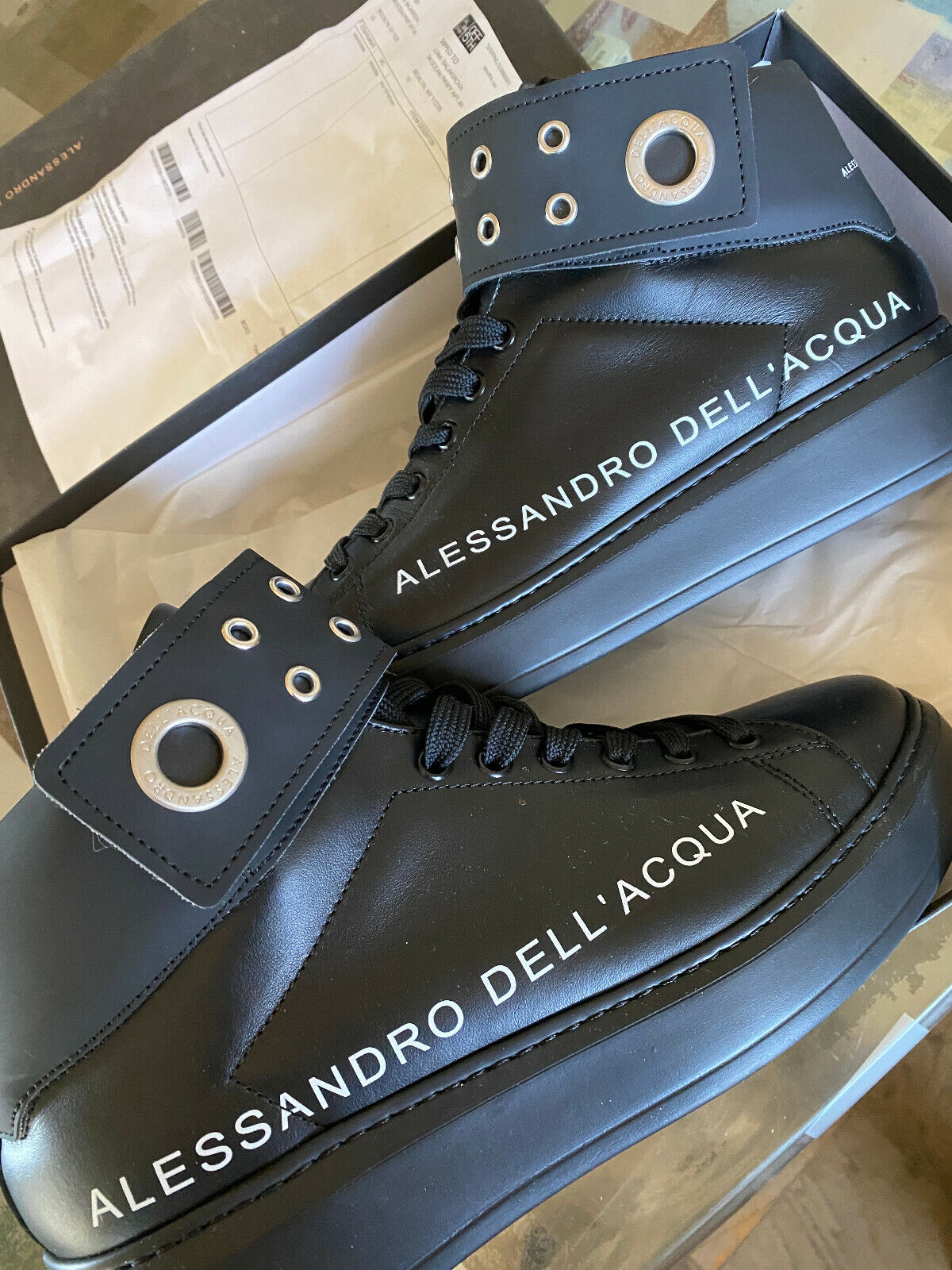 ALESSANDRO DELL'ACQUA sneakers size 8,5 Made in Italy! $470 ALESSANDRO DELL'ACQUA sneakers size 8,5 Made in Italy! $470