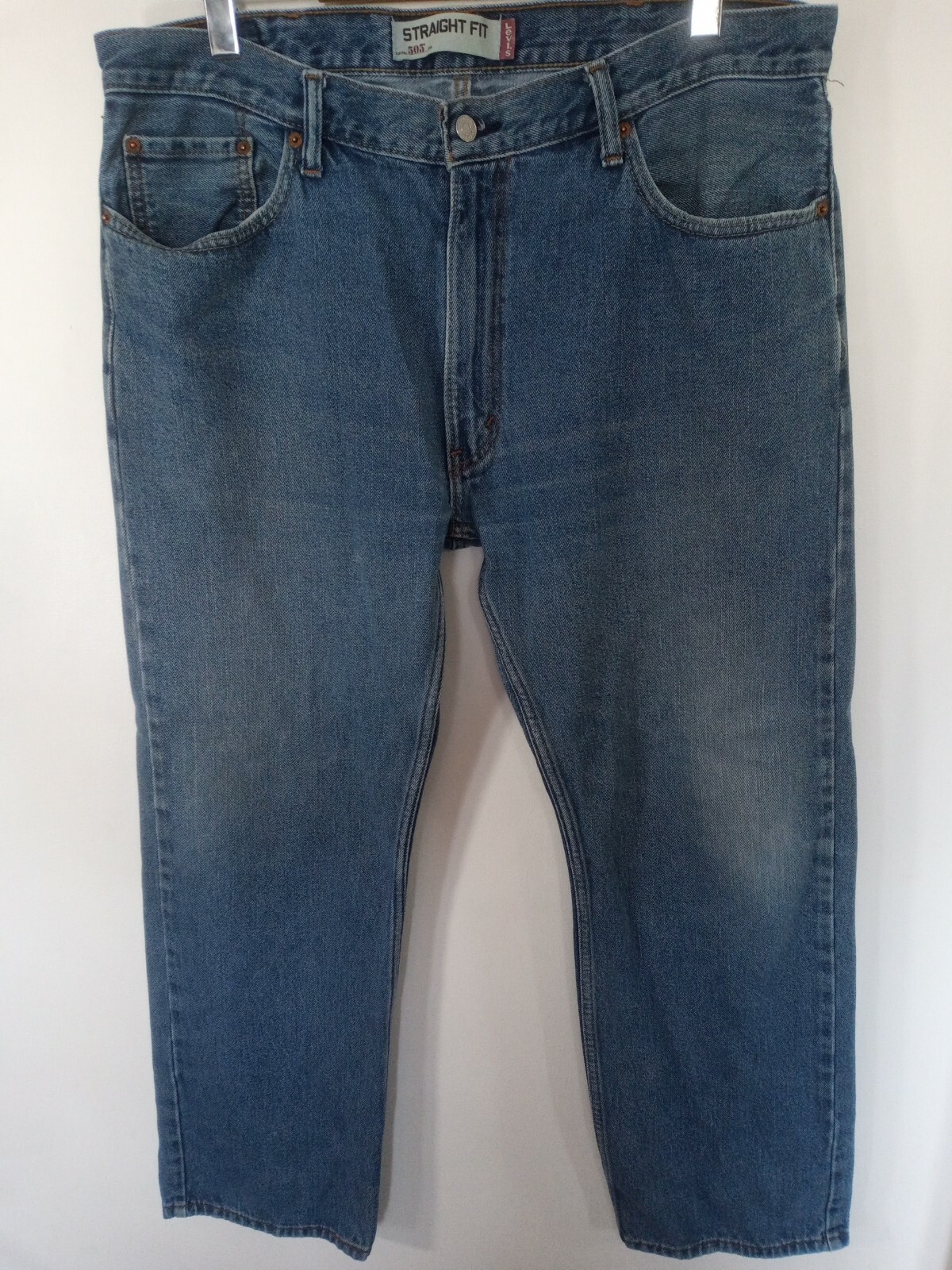 Джинсы Mens Levis 505 Blue Straight Leg 