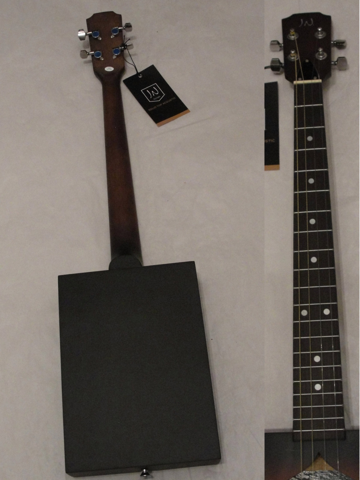 James Neligan CASK FIRKIN  4 string Acoustic Cigar Box Guitar with Gig Bag