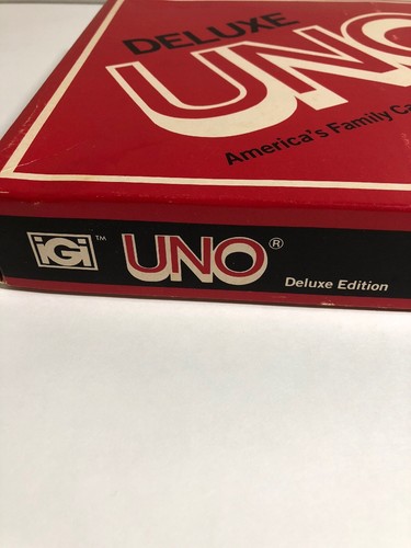 Vintage 1978 Uno Deluxe Edition Card Game Complete in Box Instructions Score Pad