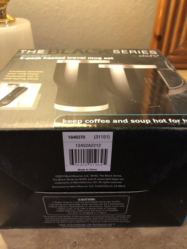 The Black Series 2 Pack Heated Travel Mug Set