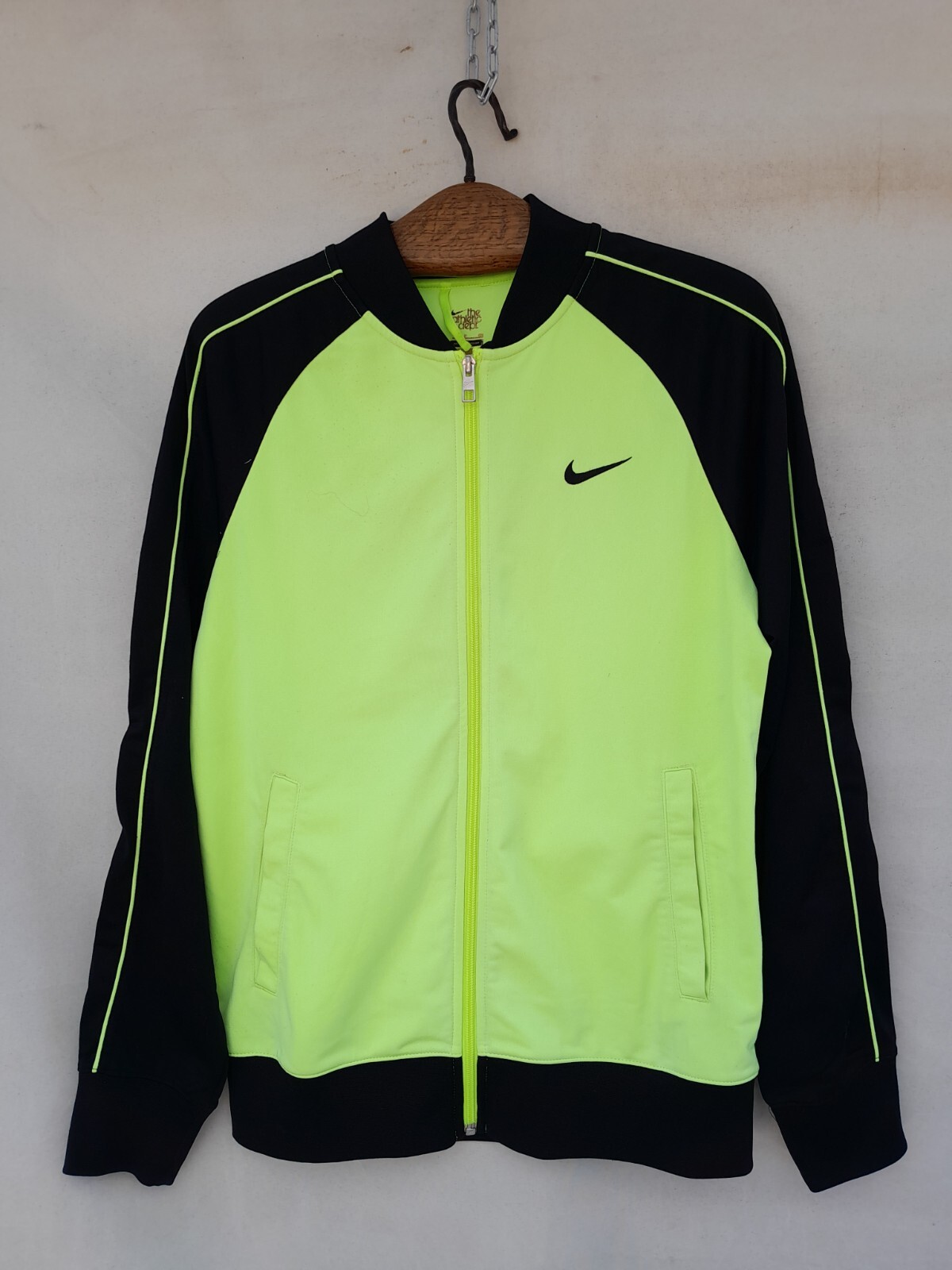Vintage Nike Track Jacket Mens Medium Black Volt Green Vintage Nike Track Jacket Mens Medium Black Volt Green