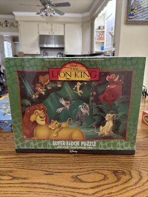 Lion King Disney Store Super Floor Puzzle 30 Pieces With Character Pull-Outs New