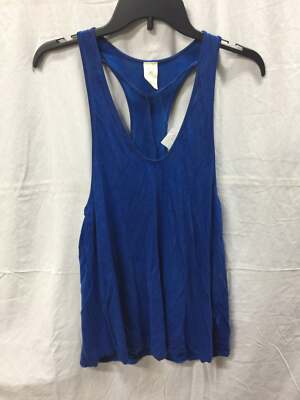 WE THE FREE WOMEN STRAP NECK RACERBACK TANK BLUE WASH XS -NEW WITHOUT TAG 3391