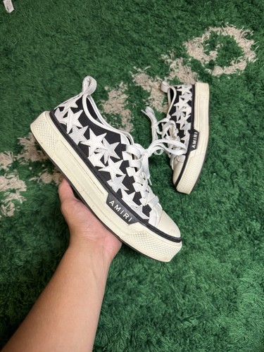 スニーカー STARS COURT LOW SNEAKERS White & Burgundy Stars Court Low Sneakers by AMIRI on Sale
