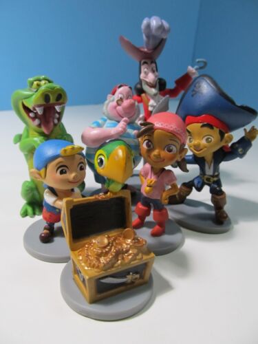 Disney Lot of 7 Jake & The Neverland Pirates Vinyl Figurines (Cake Toppers)
