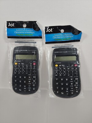 Lot Of 2 JOT Scientific Calculator 10 Digit Display Battery Operated 56 Function