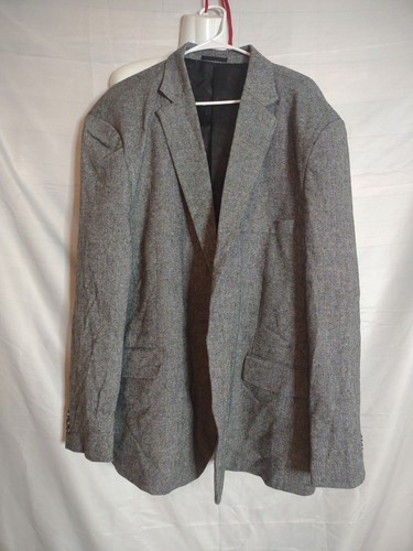John Blair 52 Reg Gray Wool Mix Suit Coat New