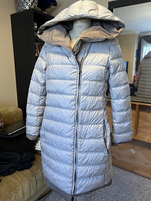 NWOT Max Mara Weekend reversible quilted Tan/ Brown real down Jacket  Sz 8