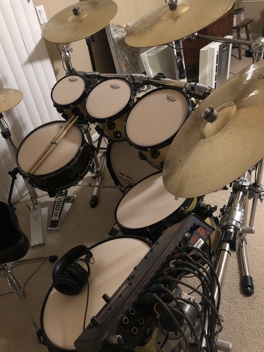DW Electronic Drum Set 2box Brain Jobeky Cymbals Rack And Throne With Trick