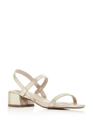 

KENNETH COLE Женские золотые кожаные босоножки без шнуровки на блочном каблуке Maisie Slingback, Золотой, KLS9091LE