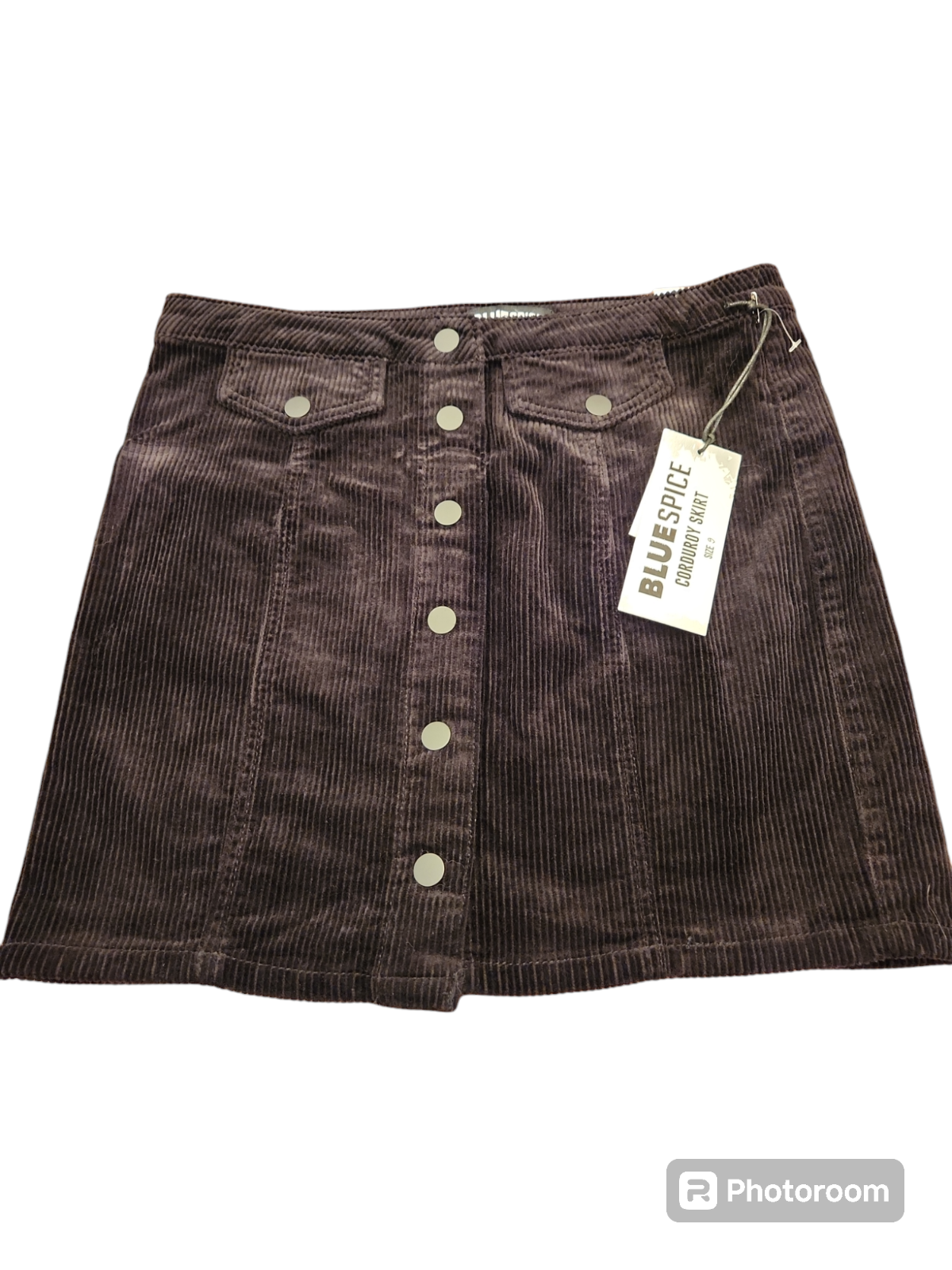 【U LAN】basic corduroy mini skirt Women Lady Solid Color High Waist Corduroy A-Line Skirt Mini