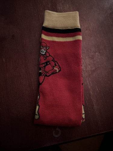 Size 6-12 Red The Flash Novelty Crew Socks