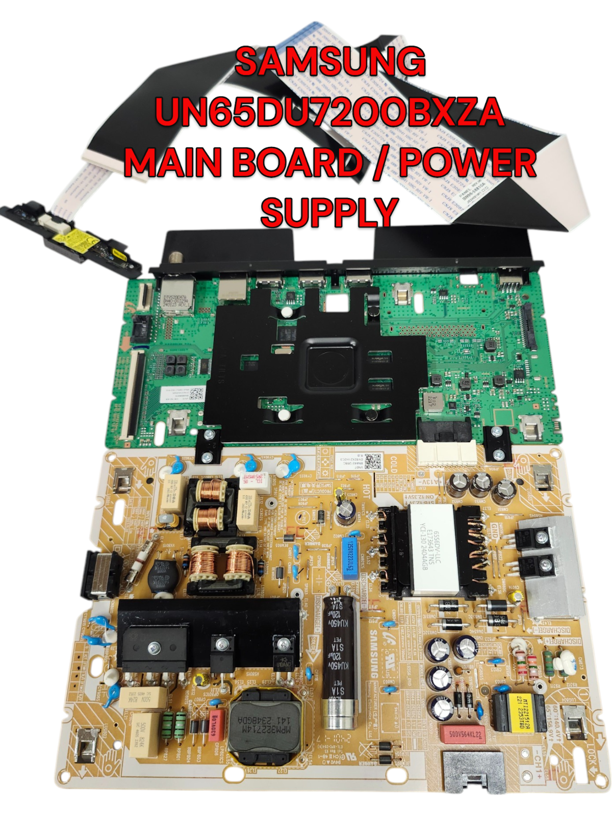 SAMSUNG BN96-58681A MAIN BOARD / POWER SUPPLY FOR UN65DU7200BXZA