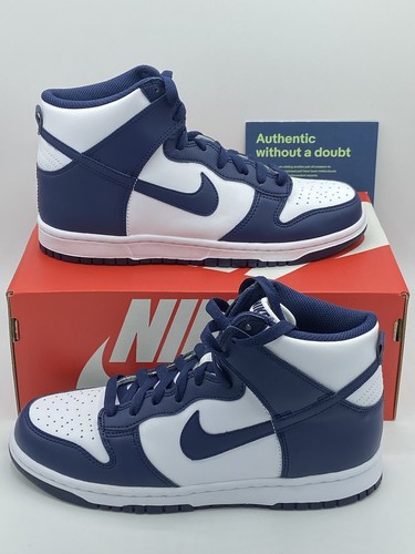 靴 NIKE Dunk High Championship Navy Nike Dunk High Championship Navy Size 10 DD1399-104 WHITE