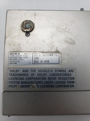 Sony Walkman WM-F10 FM Stereo Cassette Player *Parts / Repair*