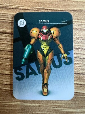 #B07 Mini Amiibo Karte für Super Smash Bros Samus Nintendo Switch Wii U