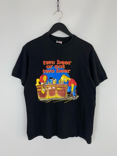 1990's Vintage The Simpson Bart and Homer Beer T-Shirt | eBay