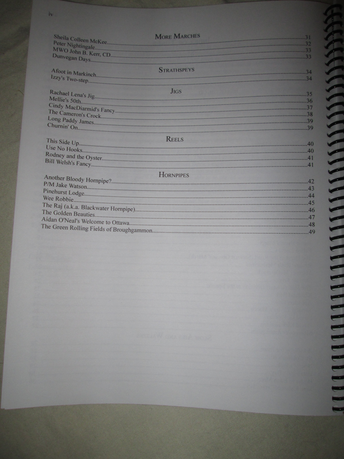 The Heritage Collection by David Clyde, bagpipe music book