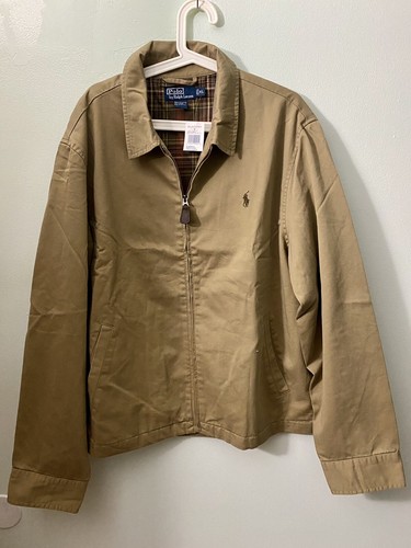 NWT! Polo Ralph Lauren Jacket Men's Brown Full Zip Pony NWT! Polo Ralph Lauren Jacket Men's Brown Full Zip Pony