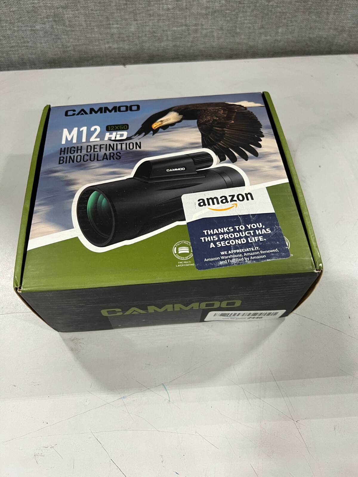 CAMMOO 12x50 単眼鏡 望遠鏡 M12 HD ハイパワー 単眼鏡 IPX7 フォグ&防水 耐衝撃 SMC BAK4 プリズム コンパクト 単 CAMMOO12x50 Monoculars for Adults High Powered -