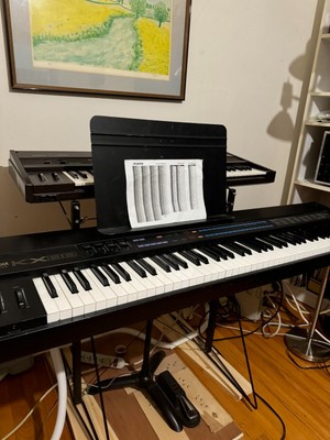 Yamaha MX88 88 Key Weighted Action Synthesizer Keyboard - Black