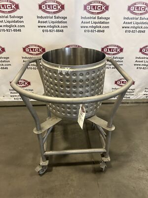 Levtech ATMI Stainless Steel 100L Jacketed Portable LevMixer Bag Mixing Tank