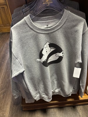 2024 Universal Studios Ghostbusters Logo Gray Long Sleeve Shirt Size L