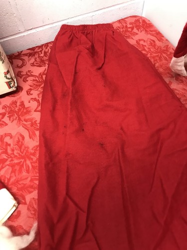 Vintage homemade Santa Claus suit with hat