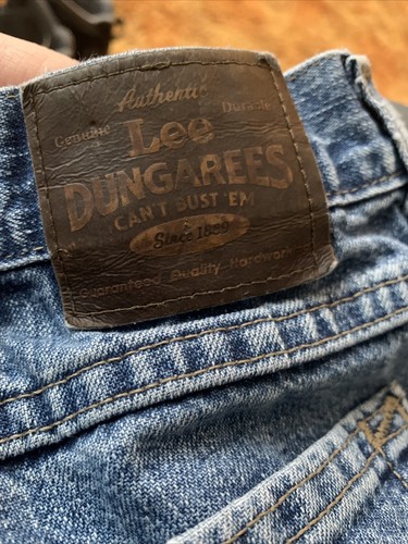 Vintage Lee Riders Leather Tag Union Made USA 34 x 32 Jeans