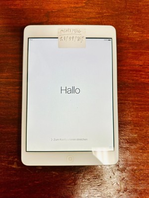 Apple iPad Mini 1st Gen 16GB 32GB Wi-Fi + Cellular Retina 7.9 in - White/Silver