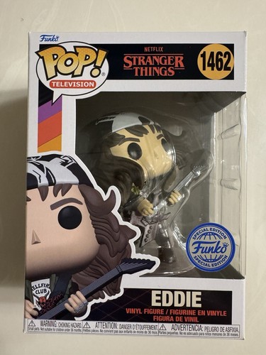 Funko Pop! Eddie with Guitar (Metallic) - Stranger Things