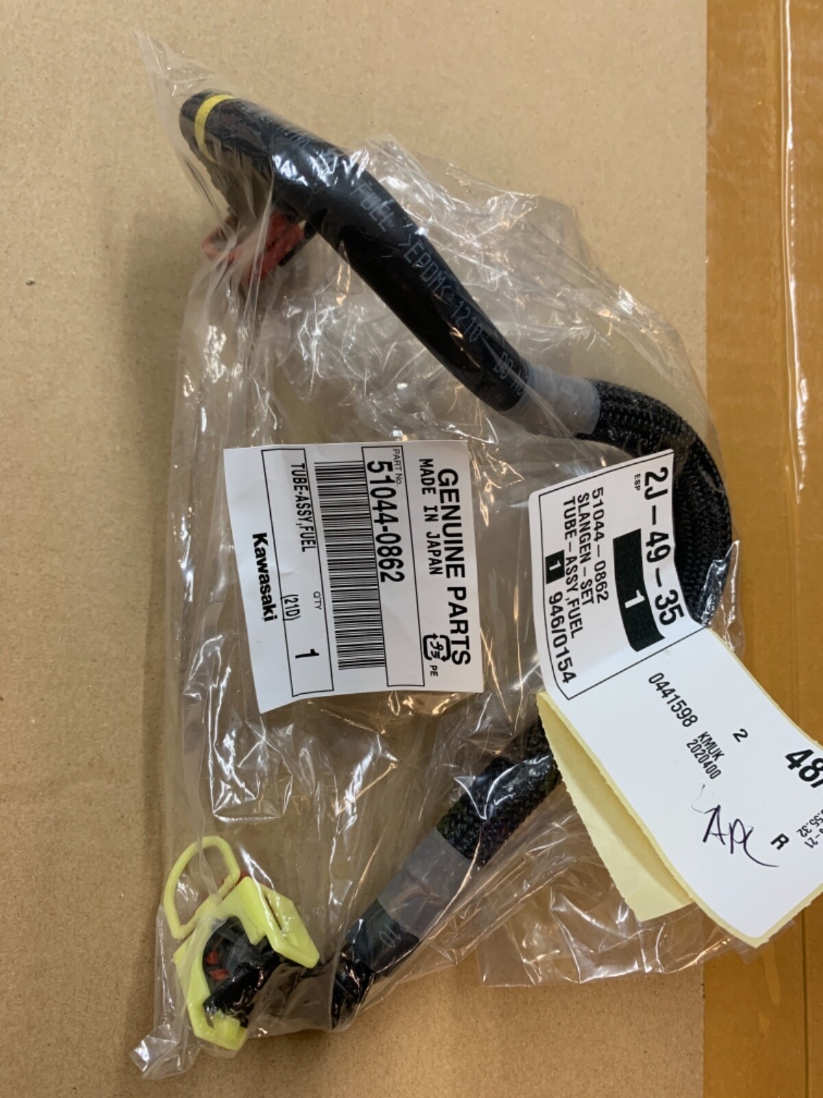 GENUINE OEM KAWASAKI Z1000 ZX10R FUEL LINE TUBE ASSY 51044