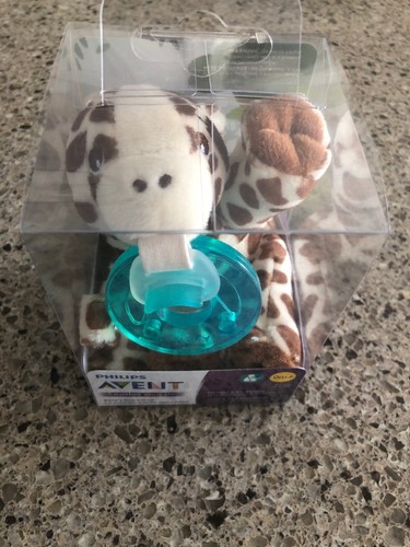 Philips Avent Soothie Snuggle Pacifier, 0m+, Seal, 0M+ Soothie Snuggle Giraffe
