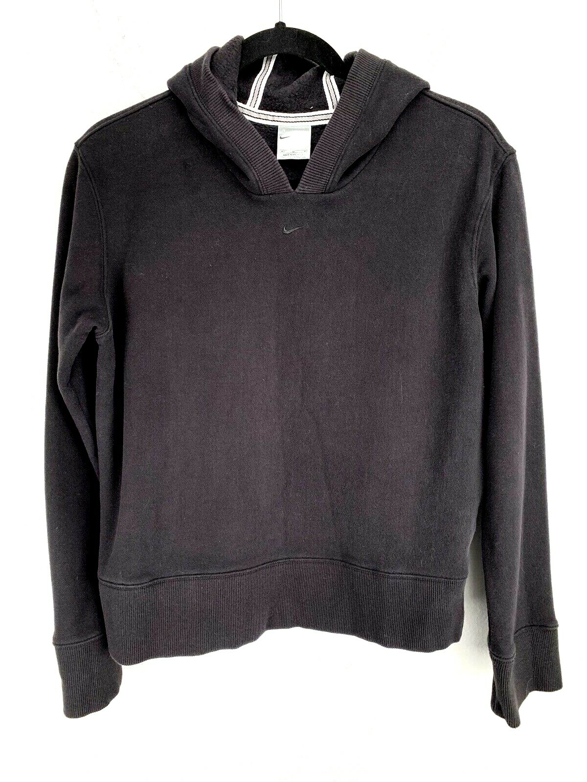 Nike Vintage Center Swoosh Hoodie Womens Size M Black