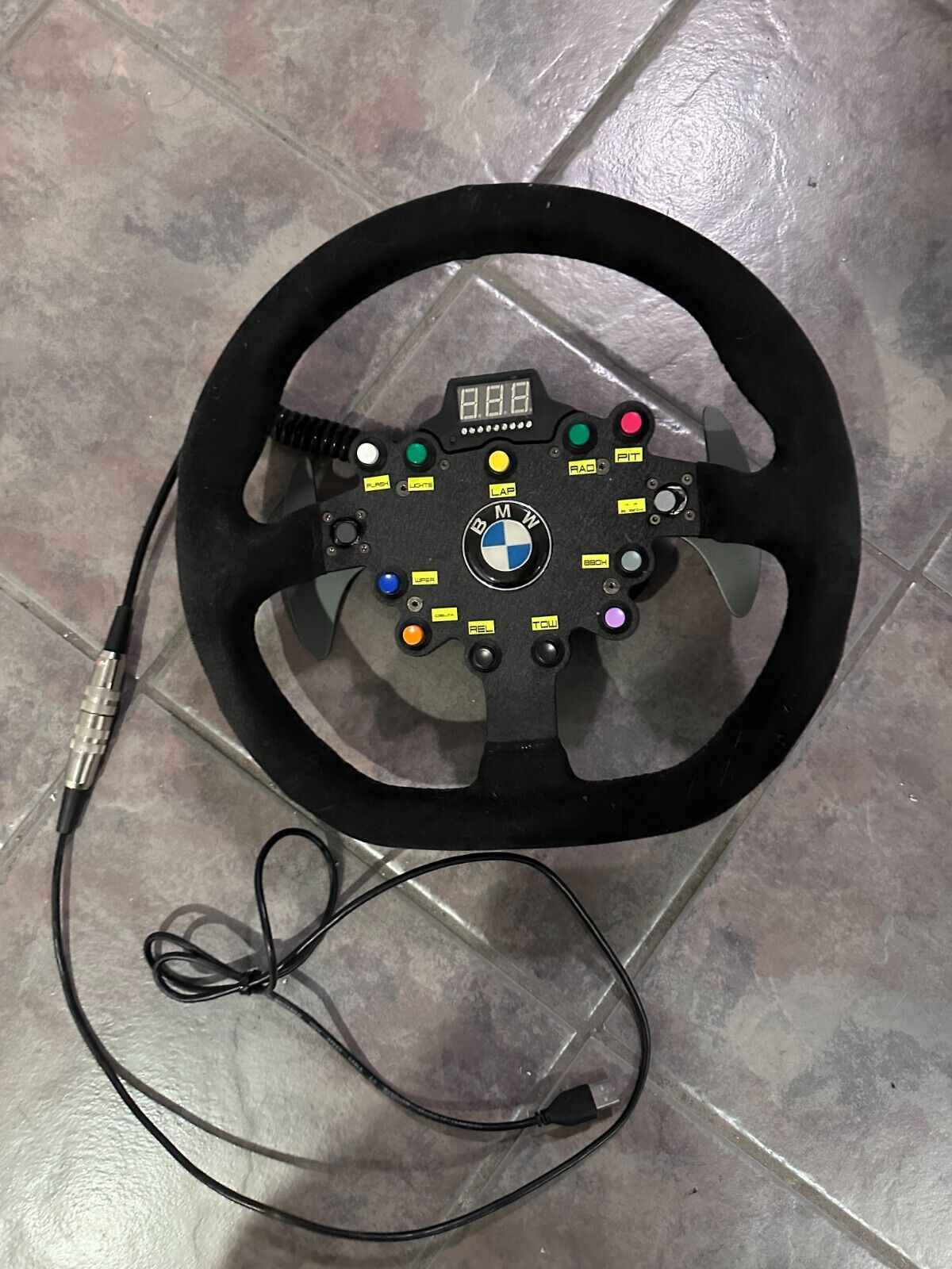 Fanatec Clubsport Bmw Gt2 Wheel w/ SRM shifters and SRM USB Fanatec Clubsport Bmw Gt2 Wheel w/ SRM shifters and SRM USB